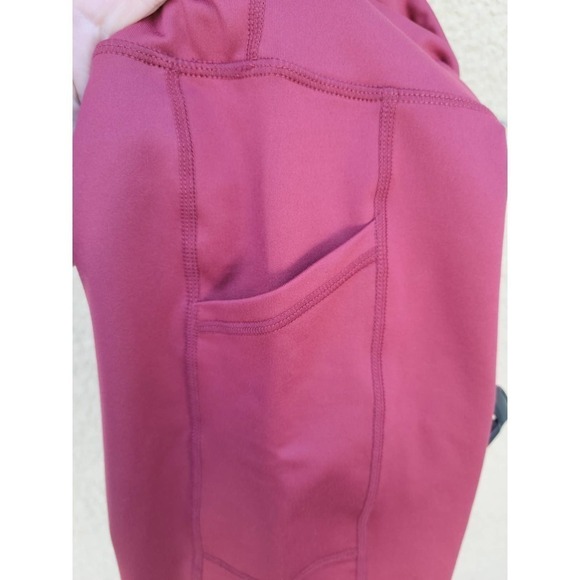 Ideology High Rise Biker Shorts Red Pear Medium - Picture 6 of 9